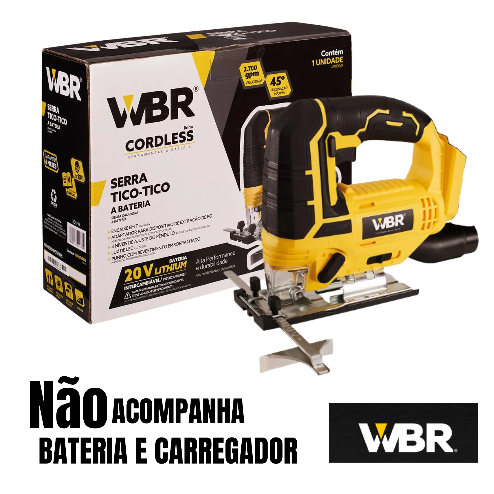 Não acompanha bateria e carregador (1)