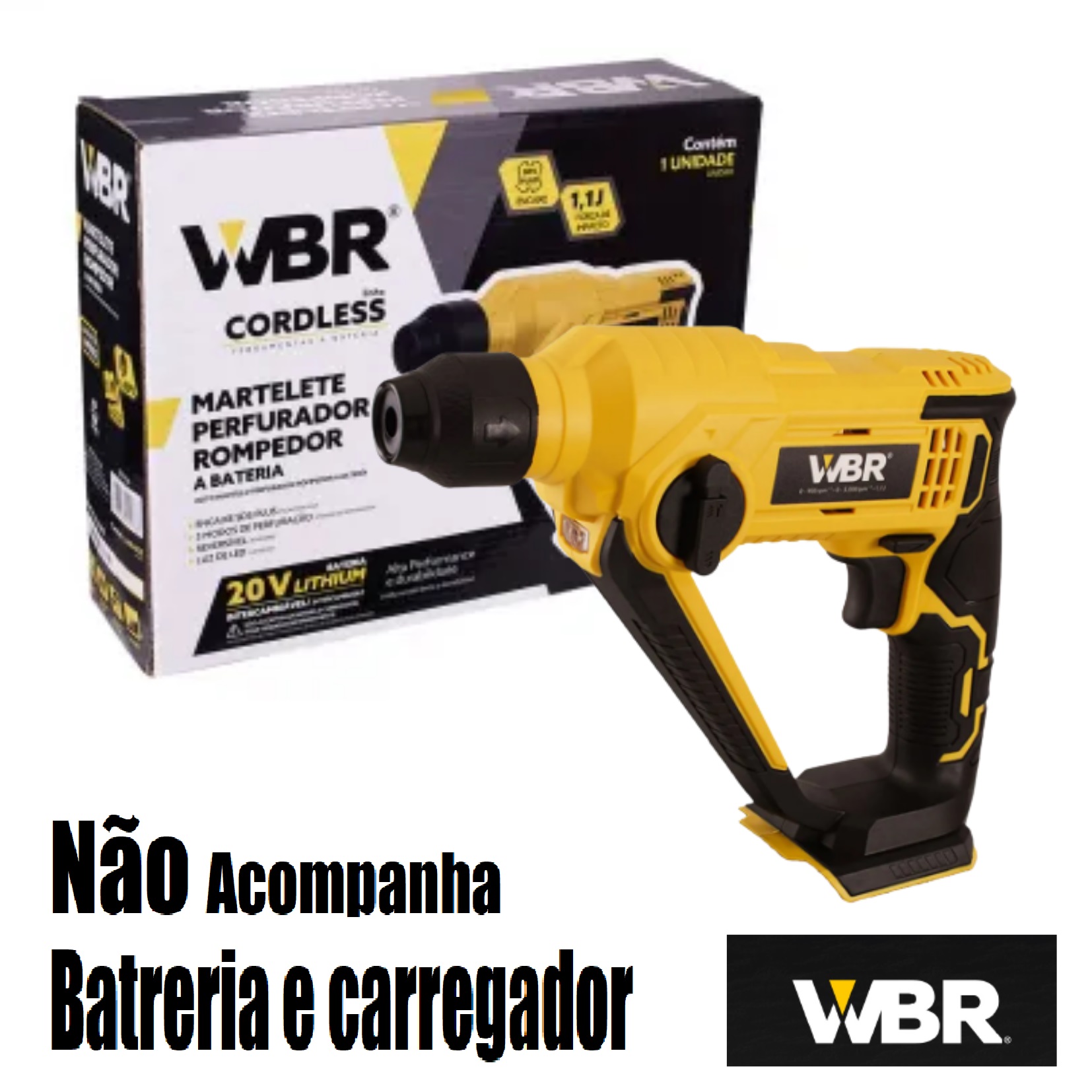 Não acompanha bateria e carregador